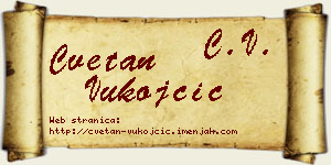 Cvetan Vukojčić vizit kartica